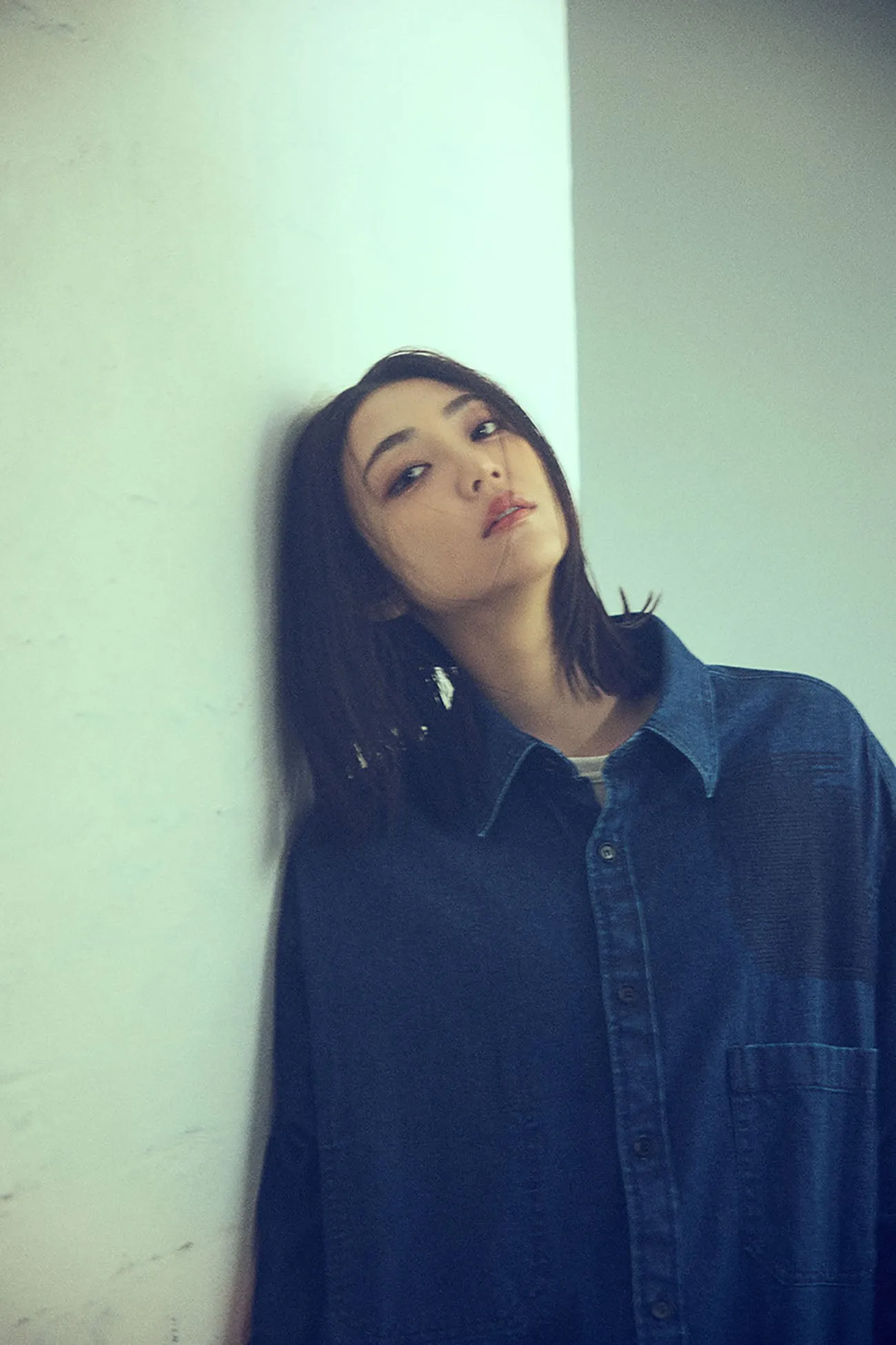 8OZ DENIM   DUNGAREE LONG SHIRT