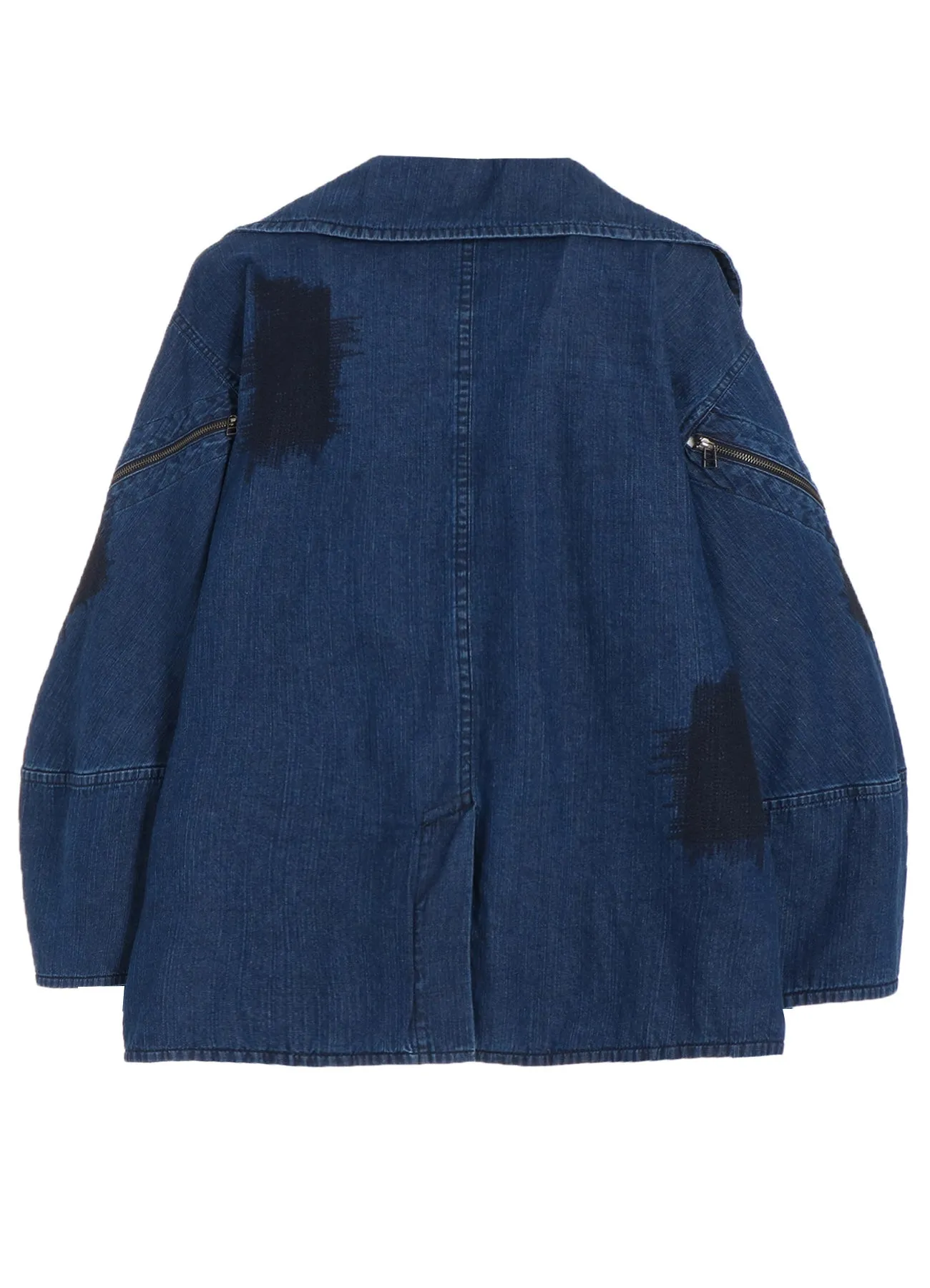 8OZ DENIM   DUNGAREE SHORT LENGTH BIG SLEEVE DOUBLE COAT