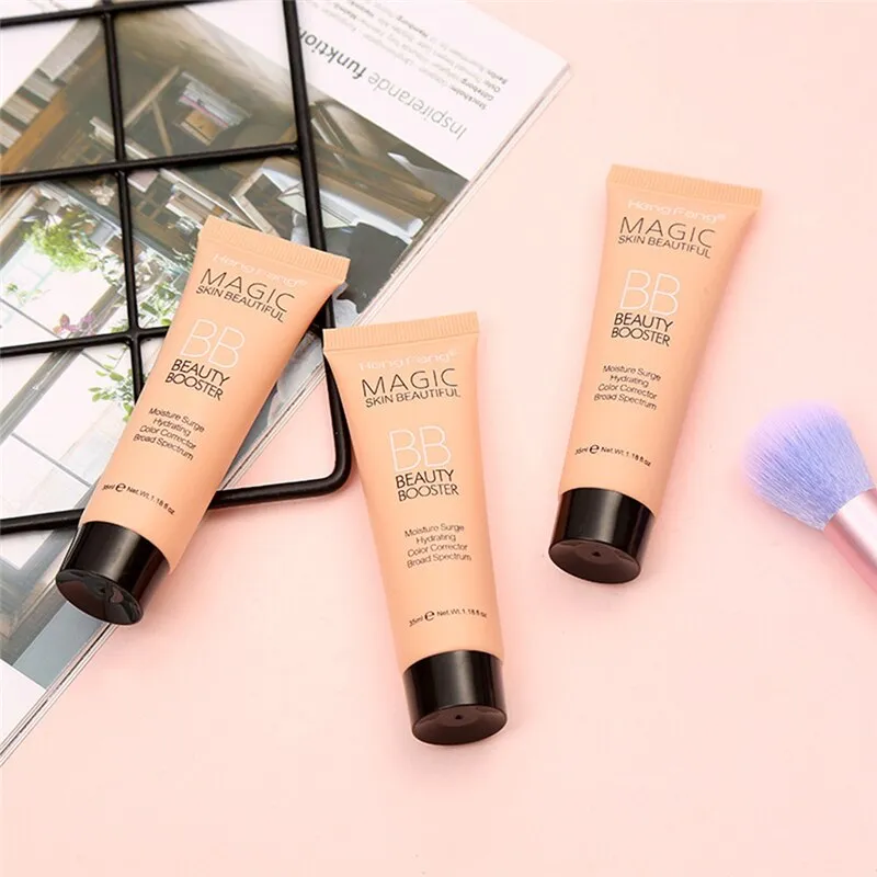 BB Cream Full Cover Face Base Liquid Foundation Makeup Waterproof Long Lasting Facial Concealer Whitening Cream Make Up
