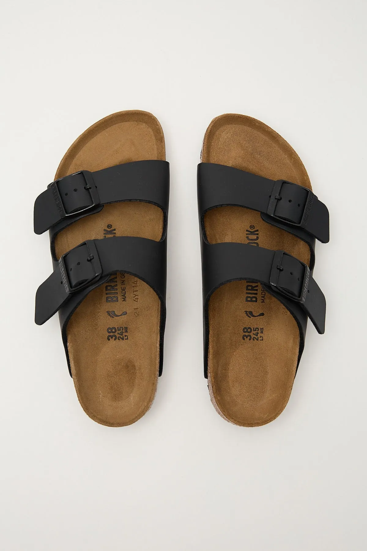 Birkenstock Arizona Birko Flor Narrow Black