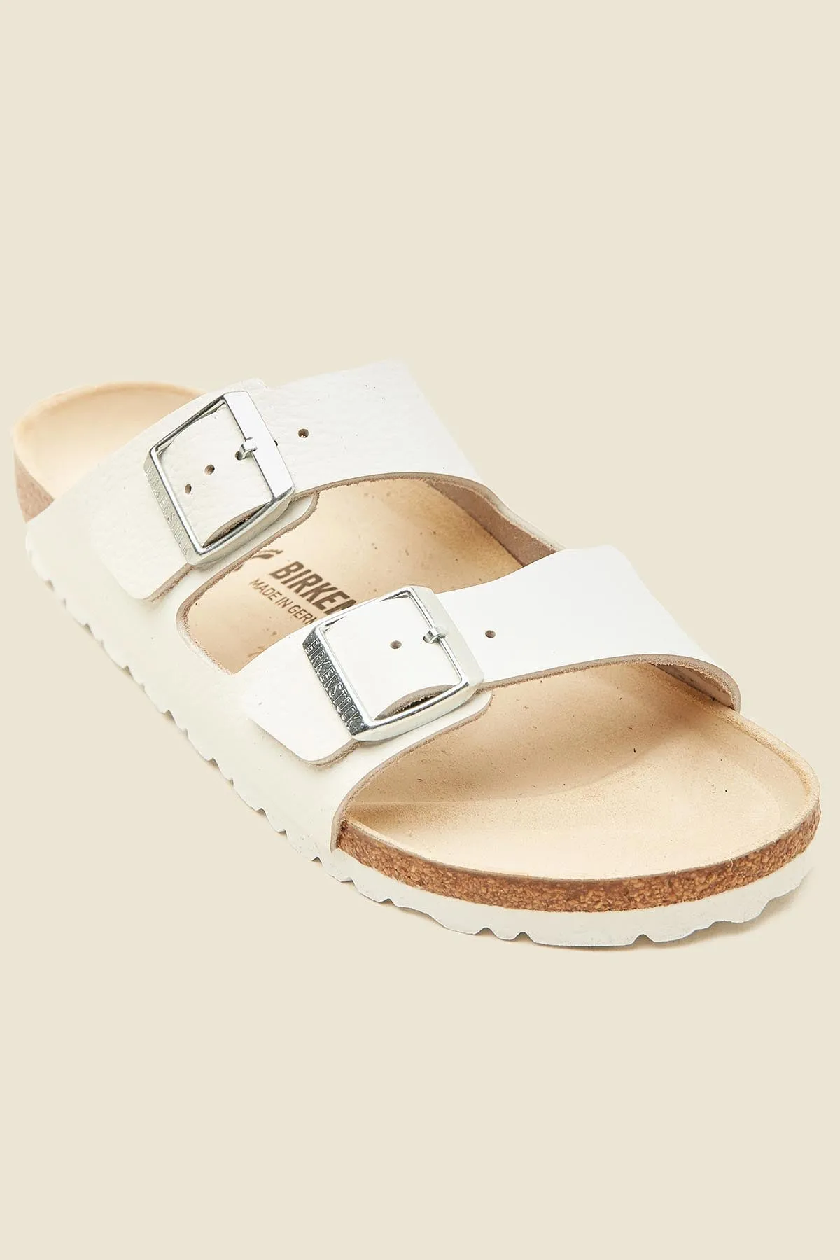 Birkenstock Womens Arizona Smooth Leather Narrow White