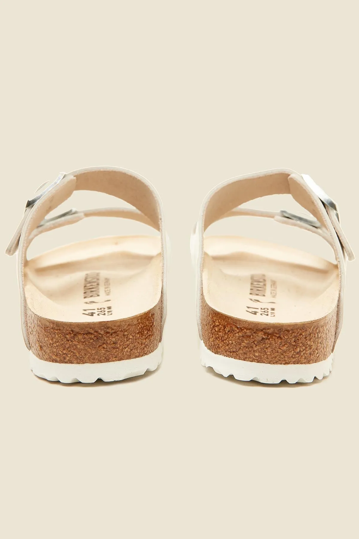 Birkenstock Womens Arizona Smooth Leather Narrow White