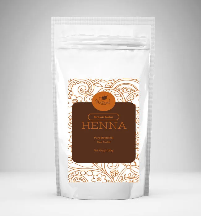 Brown Henna Based Hair Color, Mehndi For Hair, All Natural Ingredients 100 Gms Packets