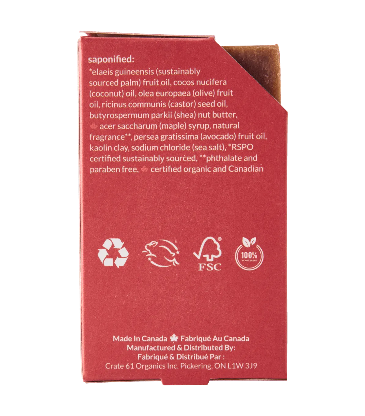 Canadian Maple Bar Soap