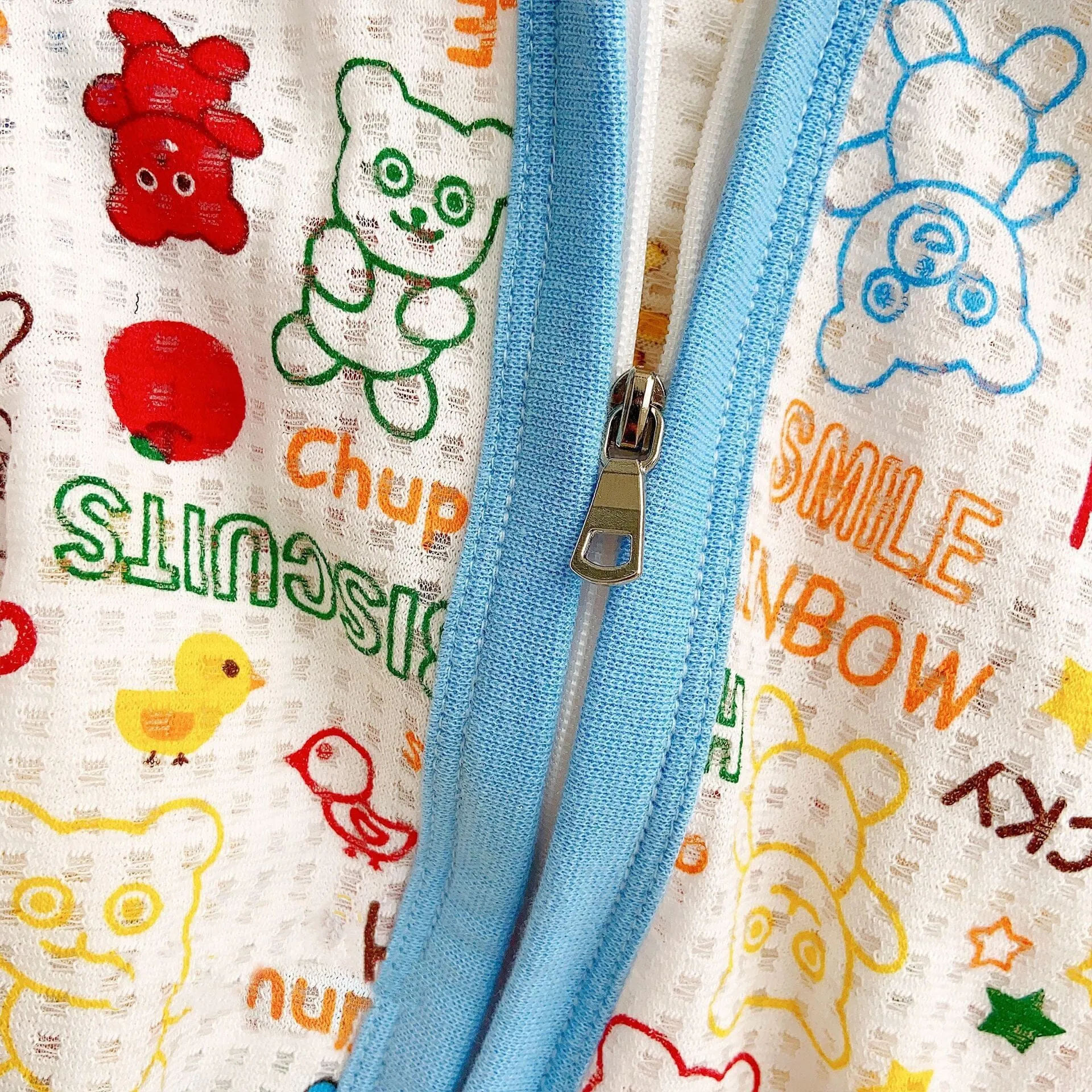 Cartoon Breathable Sun Protection Zip-Up Hoodie