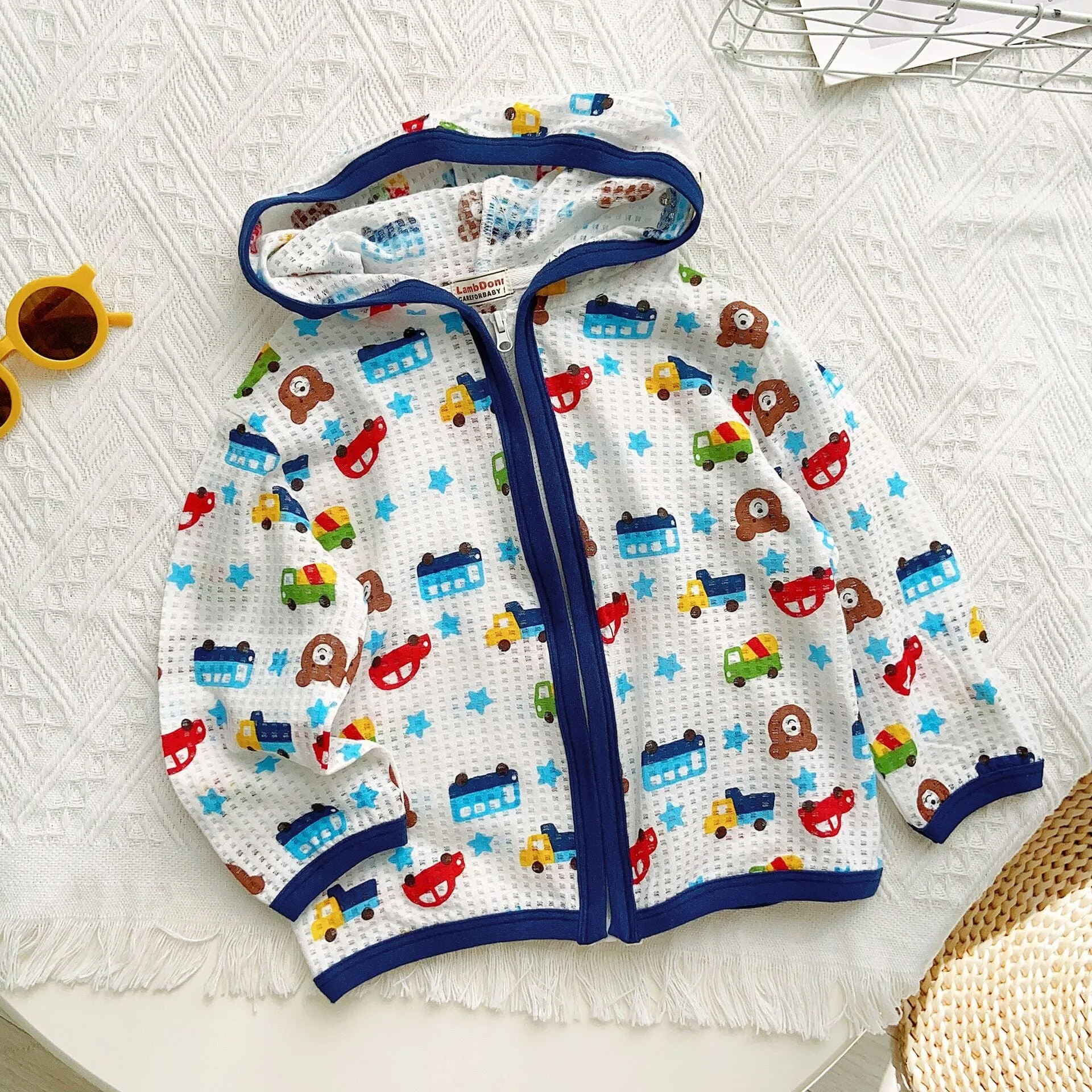 Cartoon Breathable Sun Protection Zip-Up Hoodie