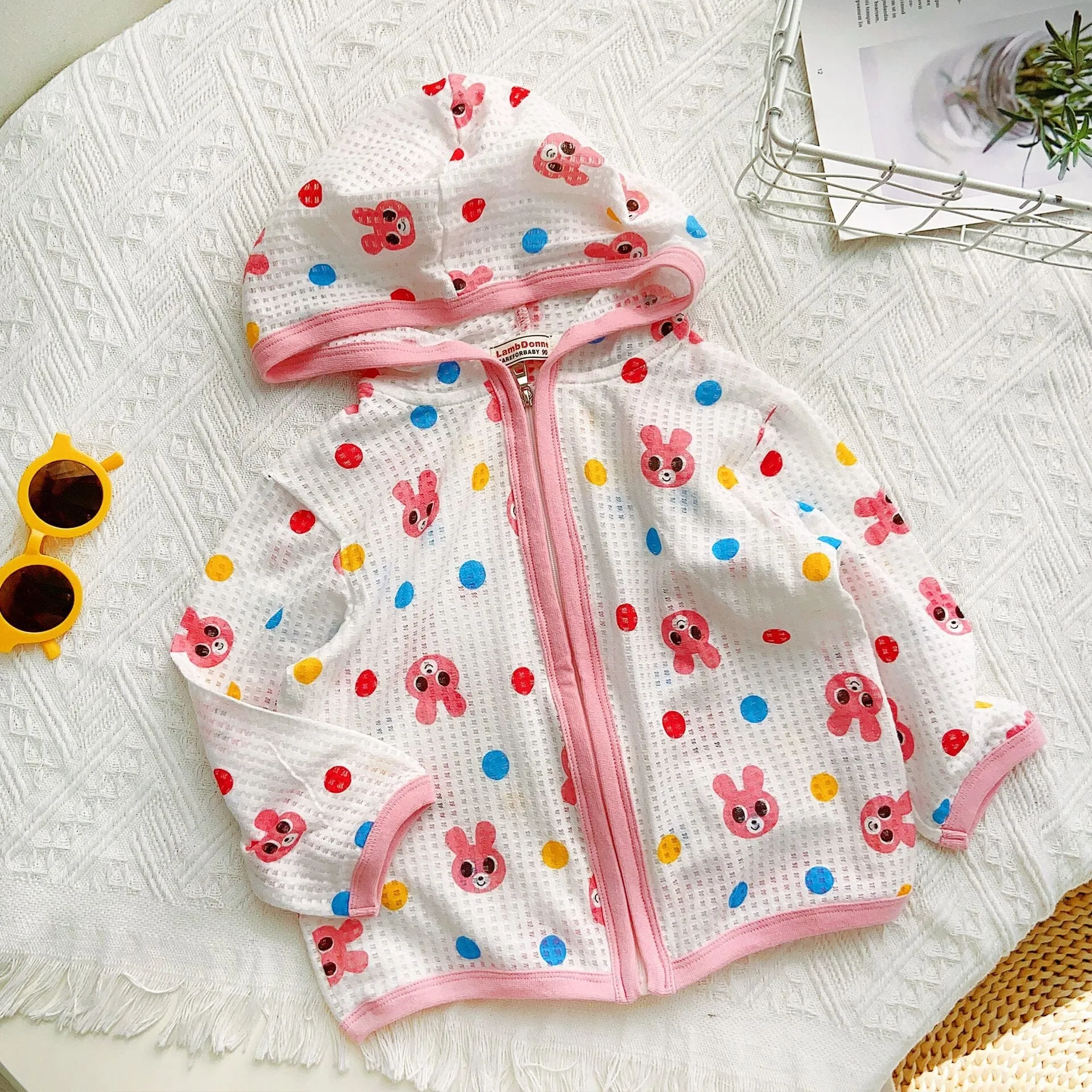 Cartoon Breathable Sun Protection Zip-Up Hoodie