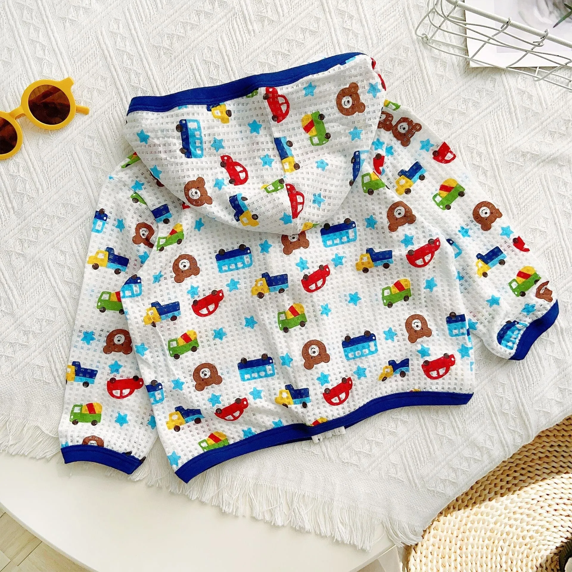 Cartoon Breathable Sun Protection Zip-Up Hoodie