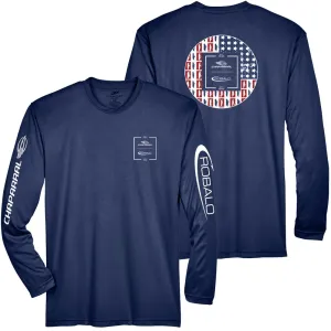 CBS129 Dual Branded Long Sleeve Performance Tee