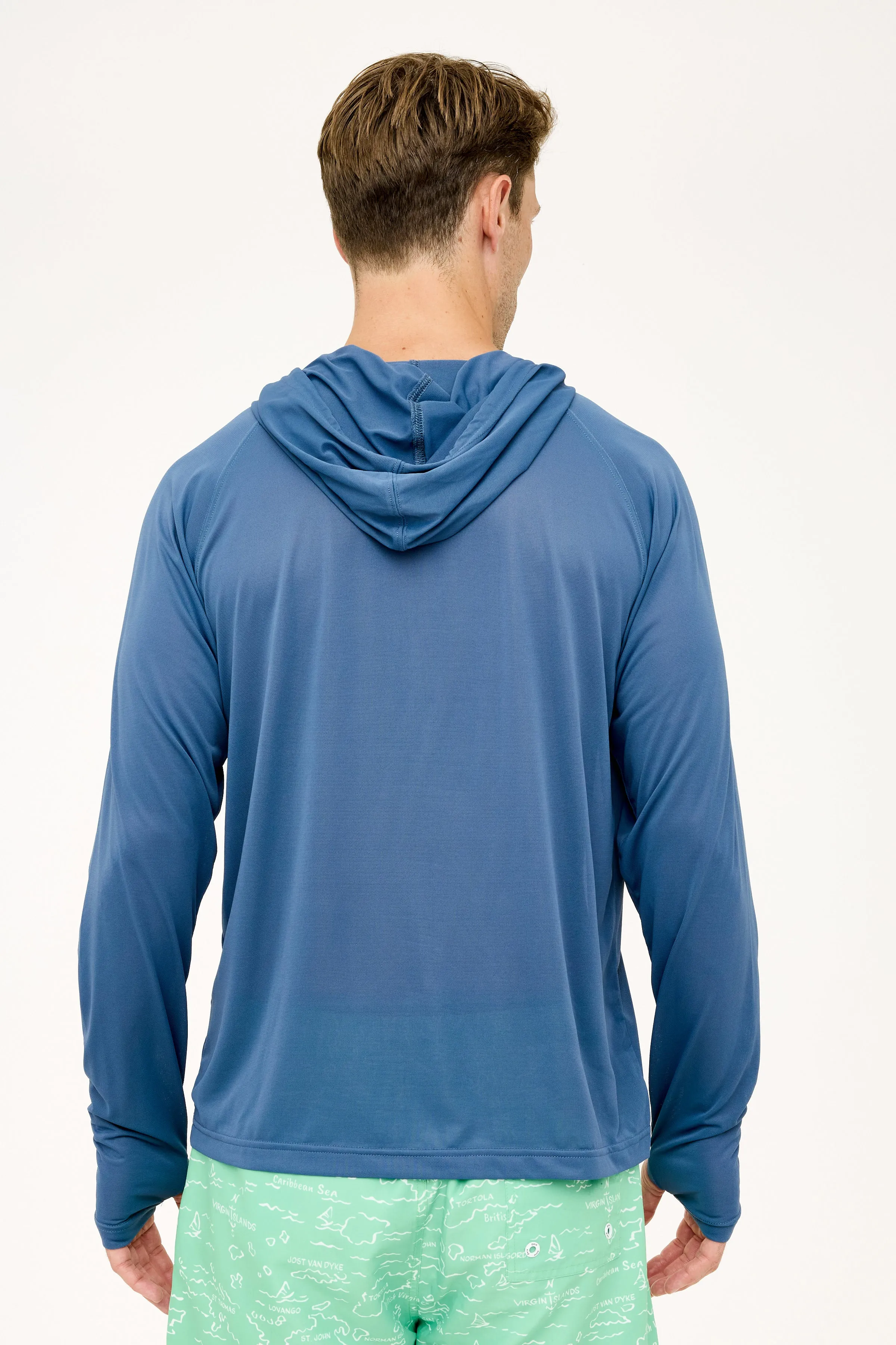Eli Hoodie HIHO Anchor UPF50 Top - Vintage Indigo