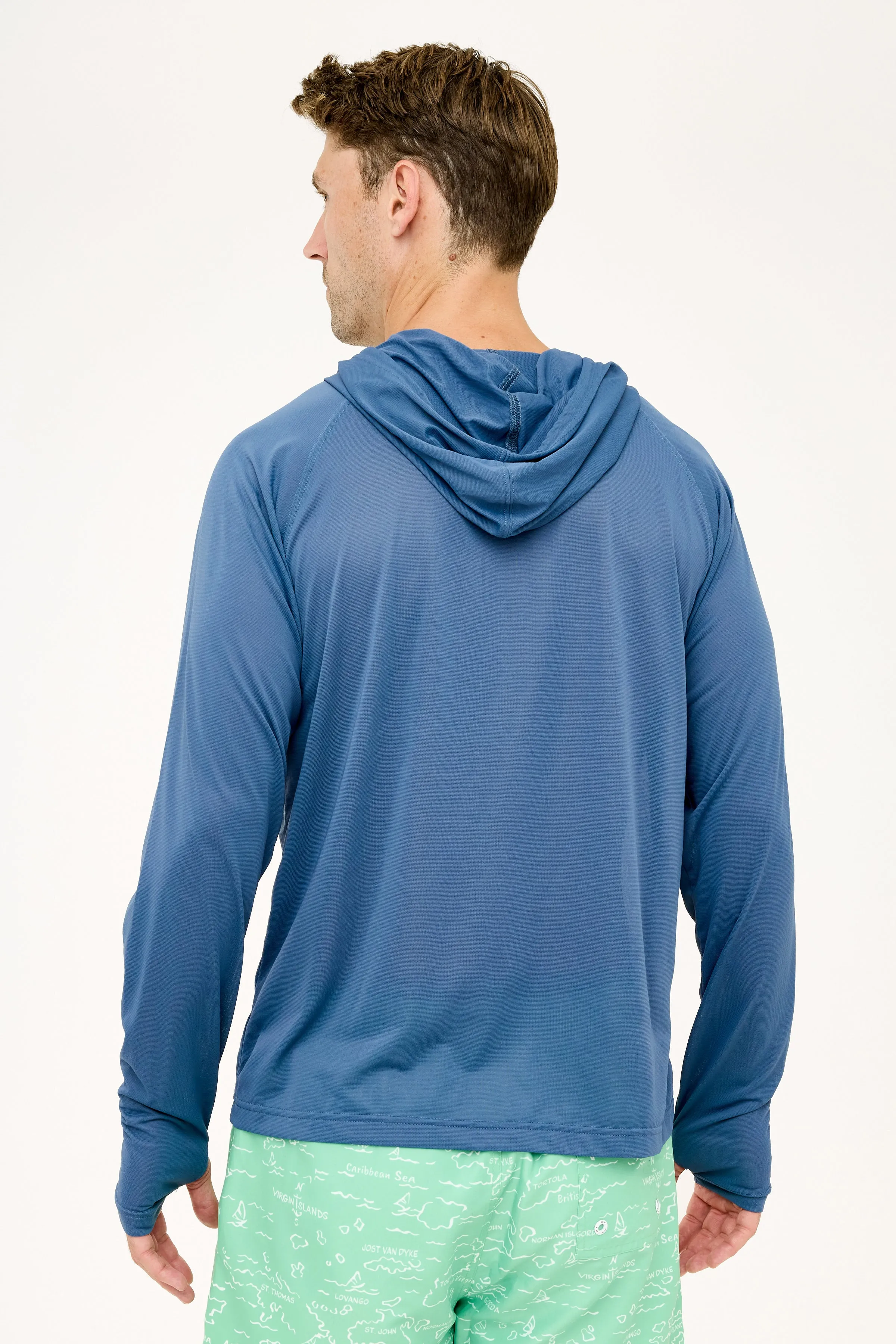 Eli Hoodie HIHO Anchor UPF50 Top - Vintage Indigo