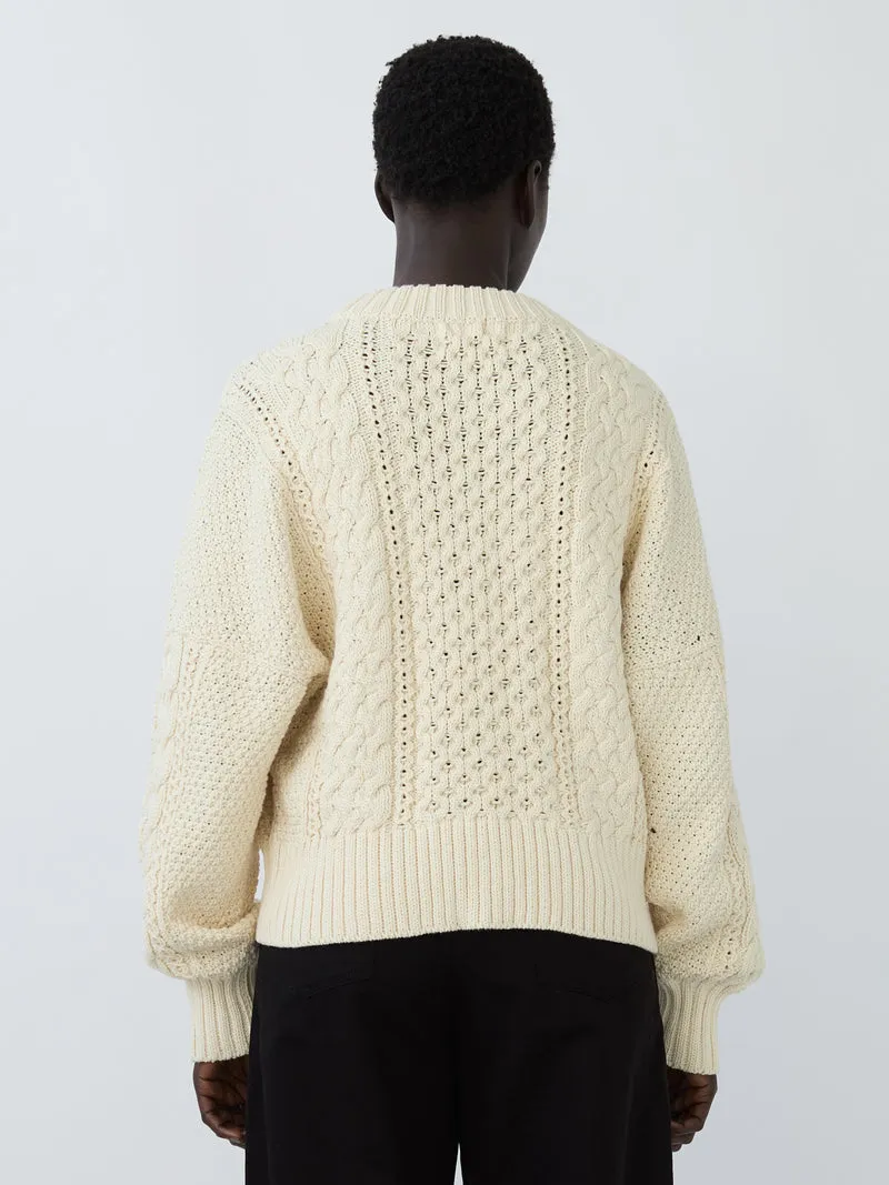 FISHERMAN SWEATER - NATURAL