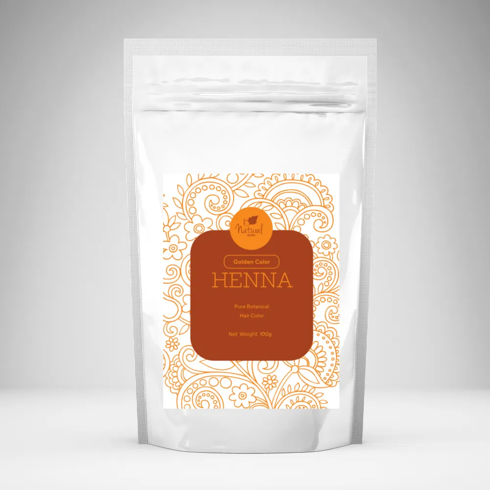 Golden Color Henna Mehndi For Hair, All Natural Ingredients , Plant Based 20 Gms Packets