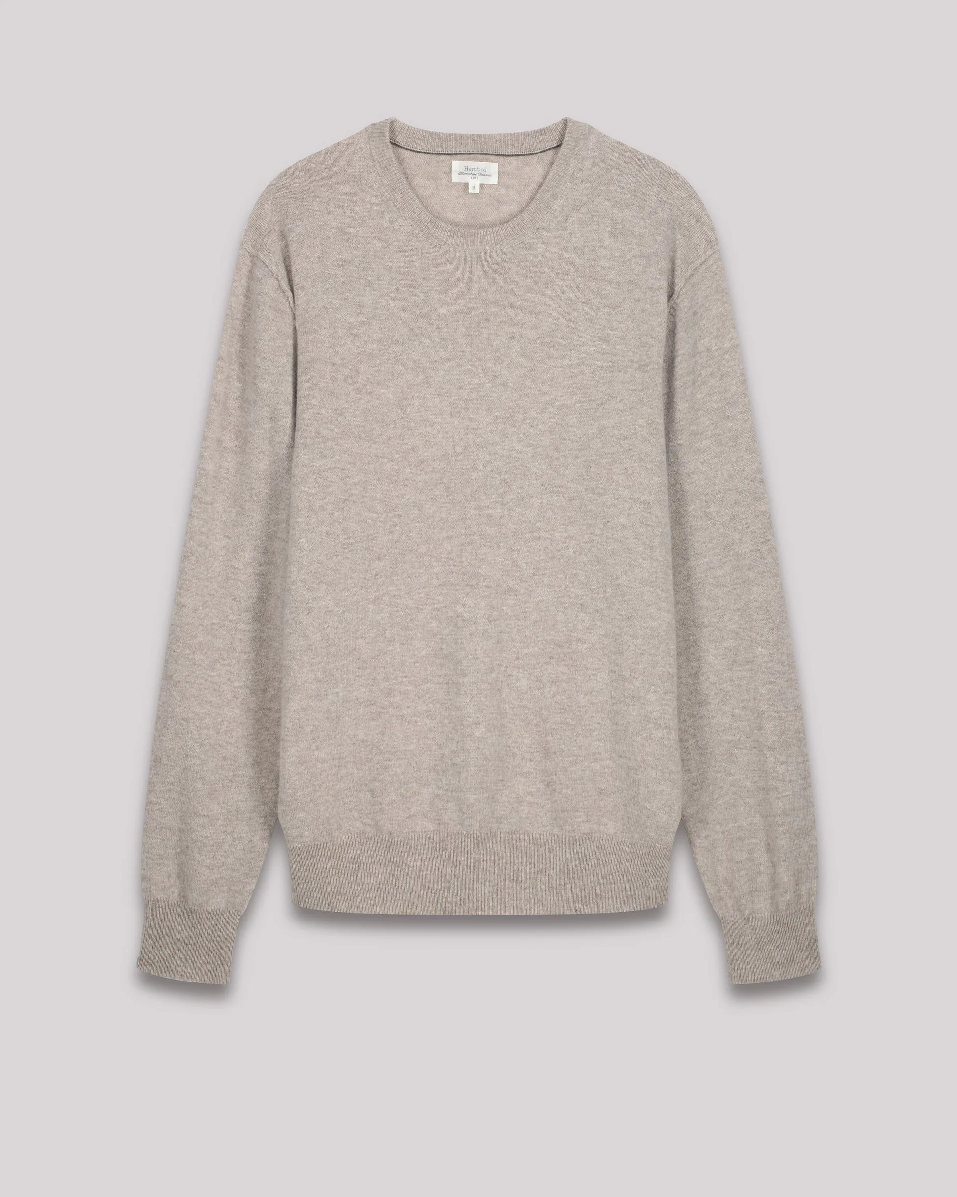 Hartford Sweatshirt Natural Wool & Cashmere Sweater - Natural