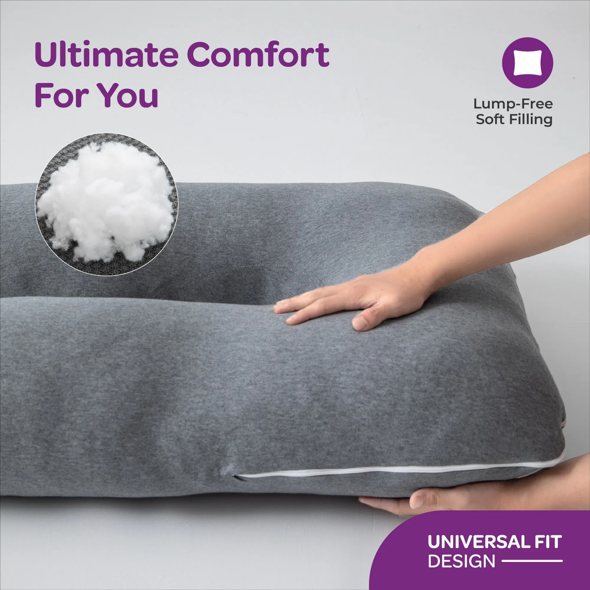Moon Organic U Shaped  Maternity pillow for Pregnent Ladies