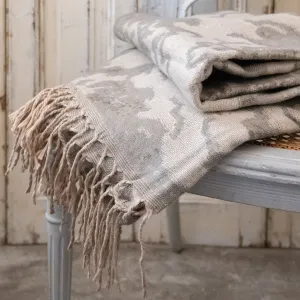 Natural Tassel Throw