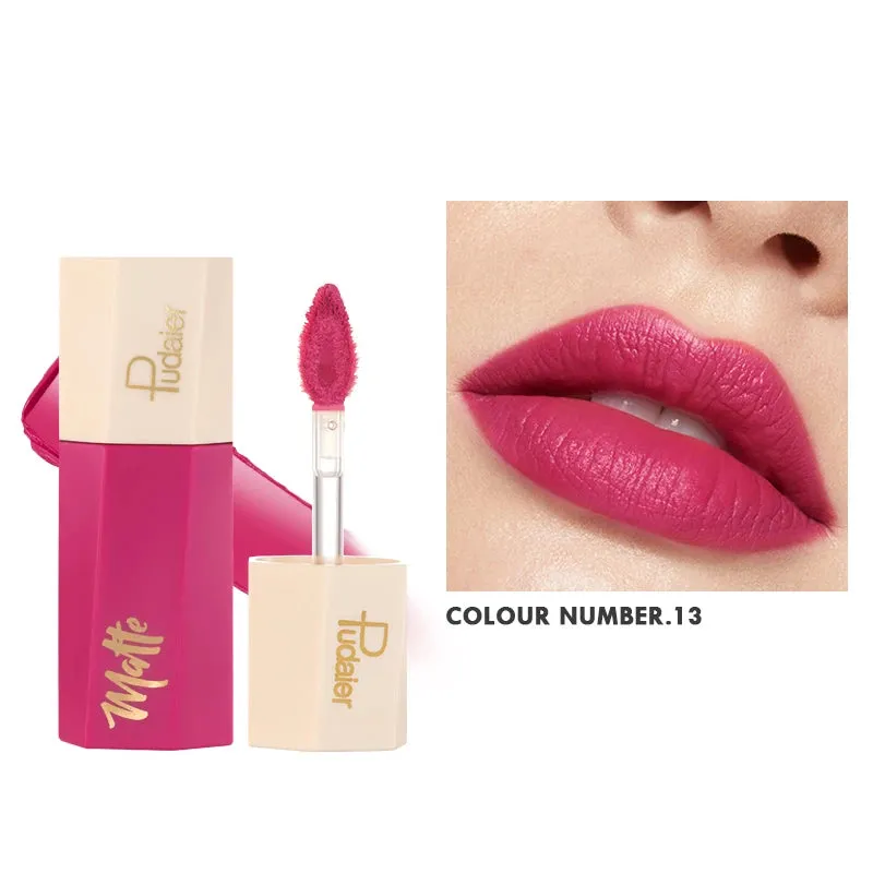 Pudaier Waterproof Matte And Moisturizing Liquid Lipstick