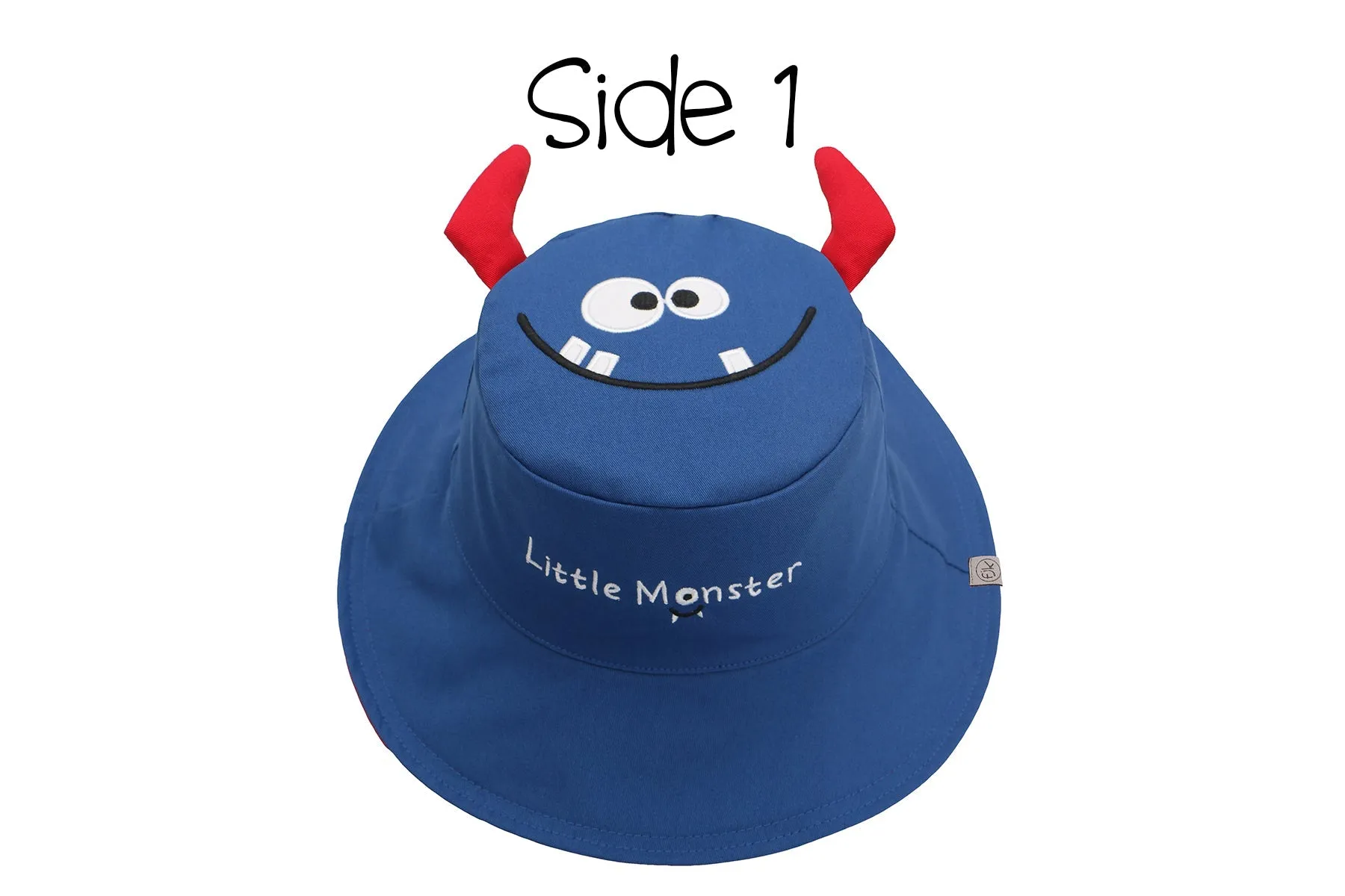 Reversible Baby & Kids Sun Hat - Monster Car