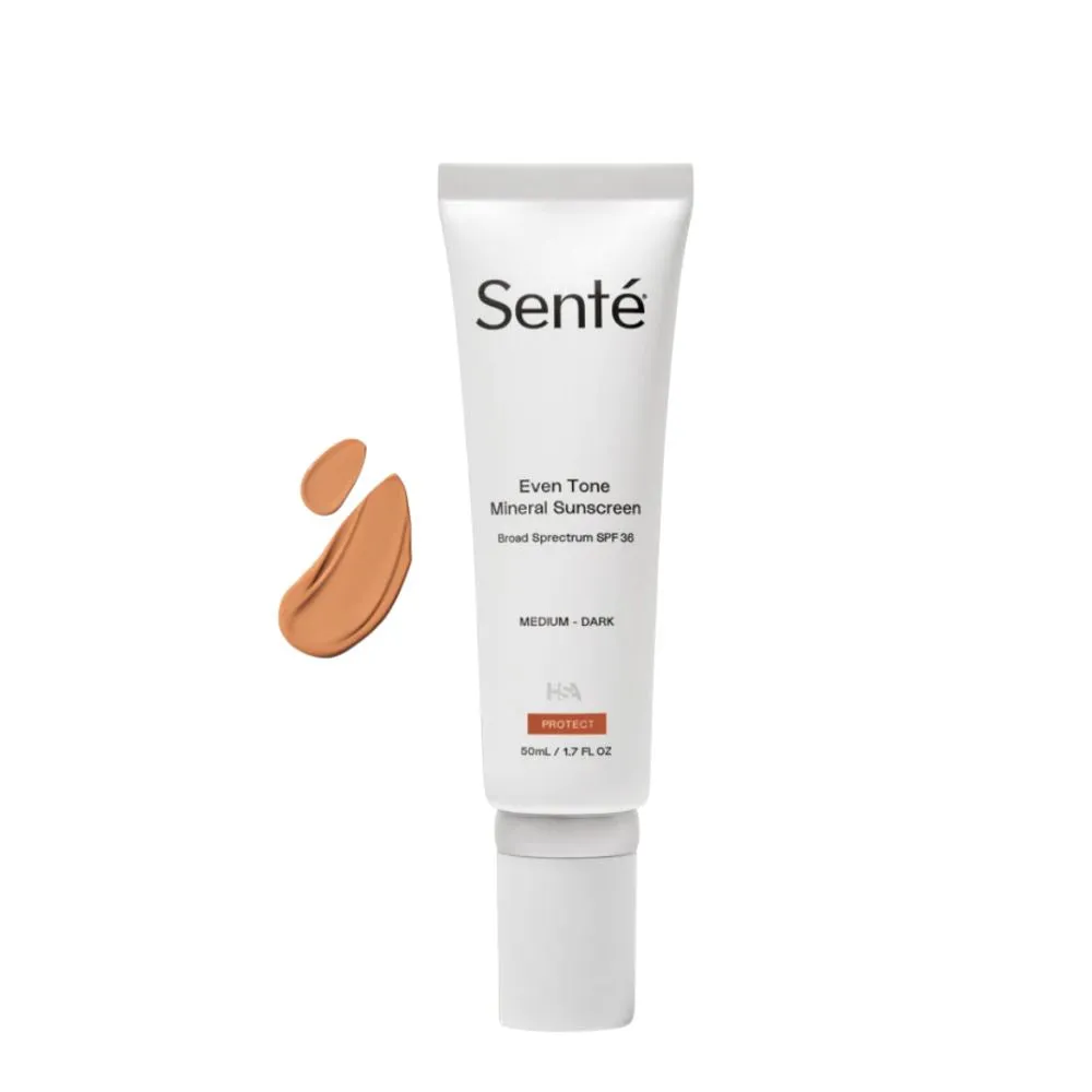 Senté Even Tone Mineral Sunscreen Broad Spectrum SPF 36 (Medium-Dark)