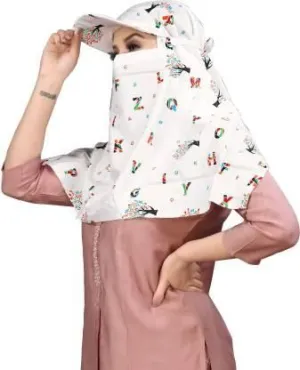 Summer Sun Protection Women Cap Mask Summer Sun Protection Women Cap Mask