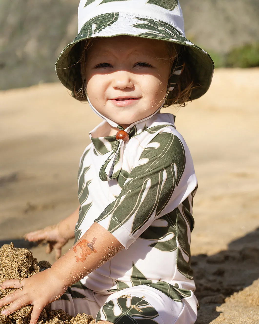 The Liko Bucket Hat | Adjustable Toddler & Baby Sun Hat with Cotton Canvas Lining | Ullu