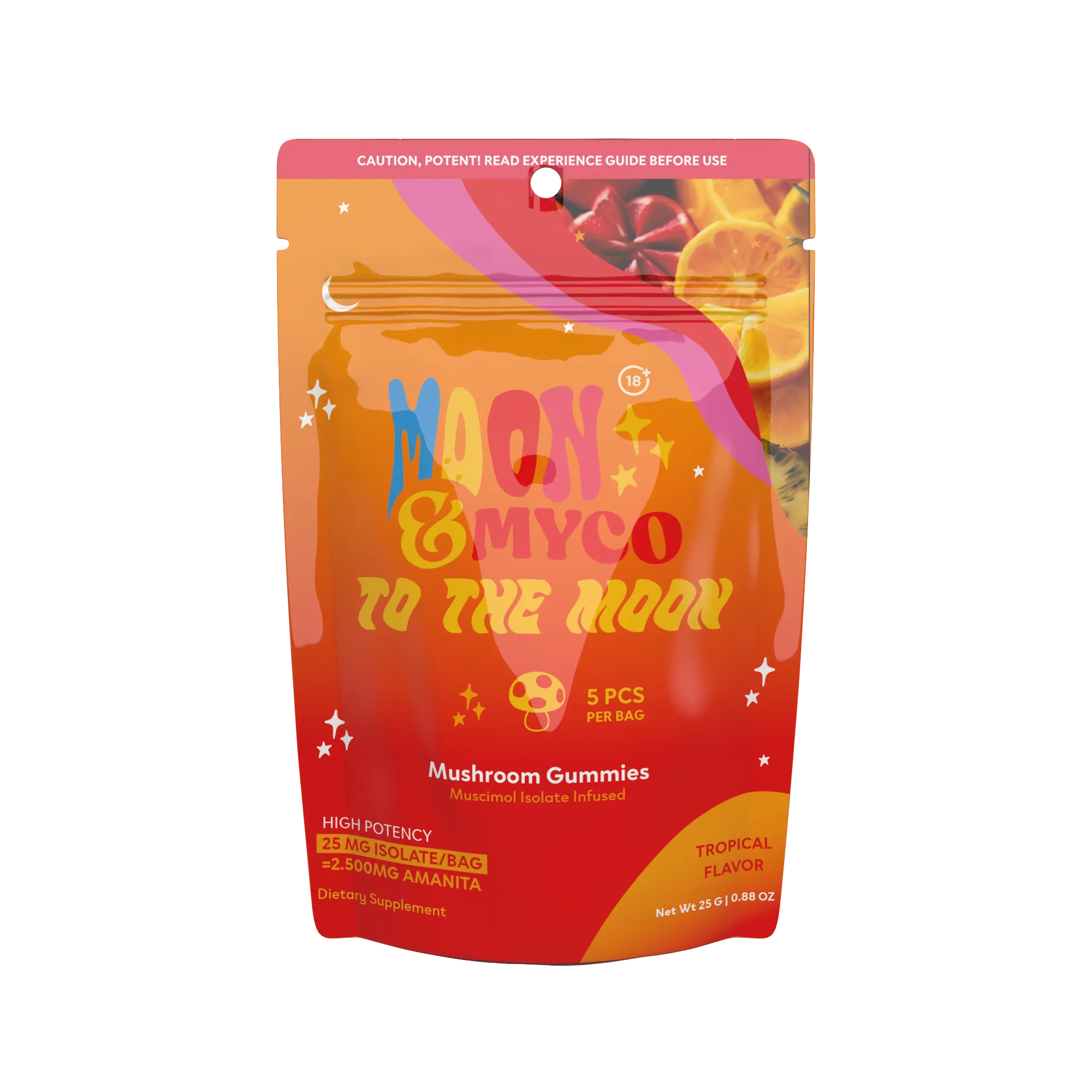 To the Moon Amanita Muscimol Gummies Tropical Flavor
