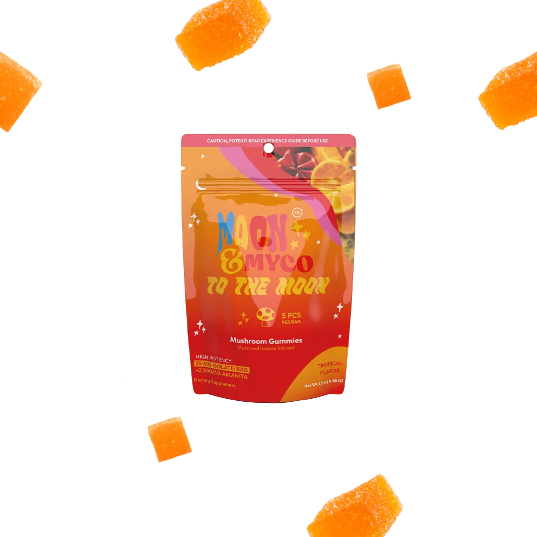 To the Moon Amanita Muscimol Gummies Tropical Flavor