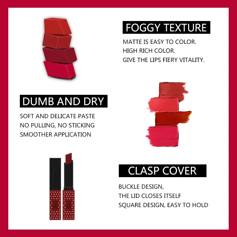 waterproof pure colorMoisture Durable Lipstick